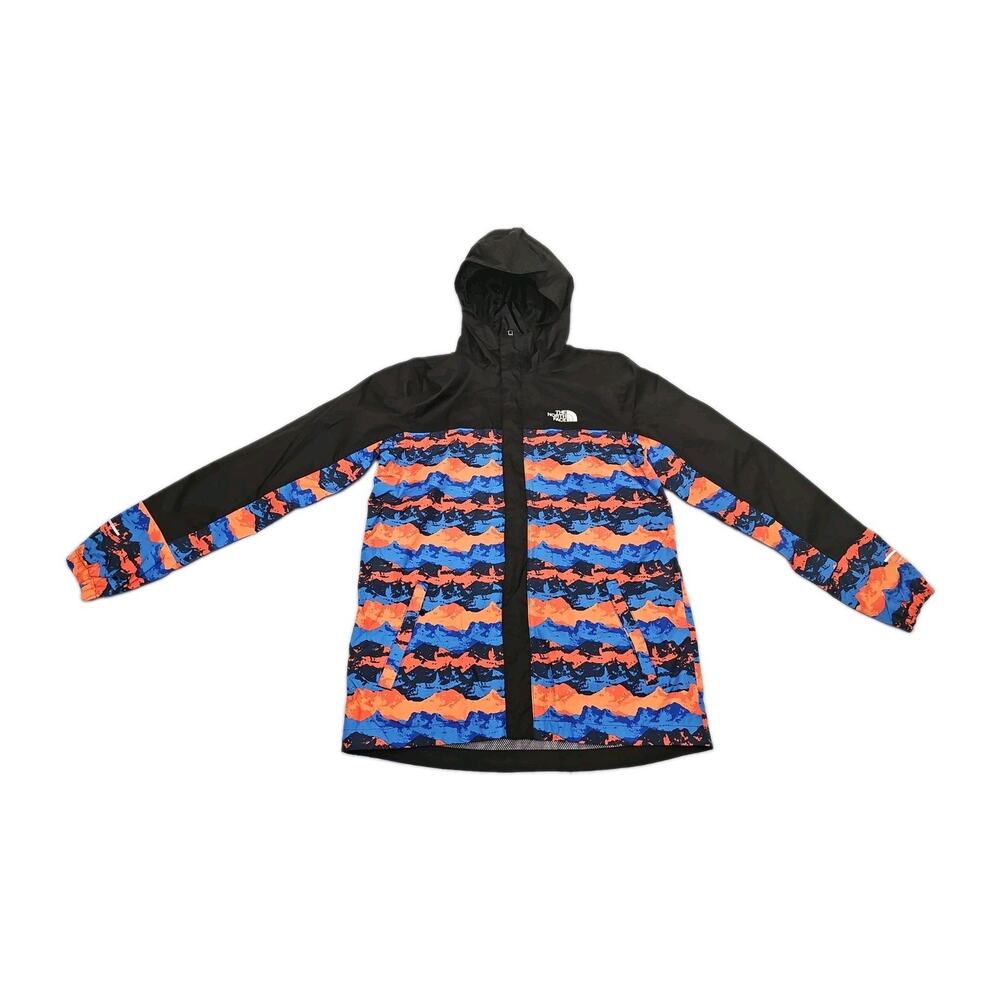 North Face BOY Dryvent Antora Rain Jacket Waterproof Windbreaker Hoodie Blue XXL